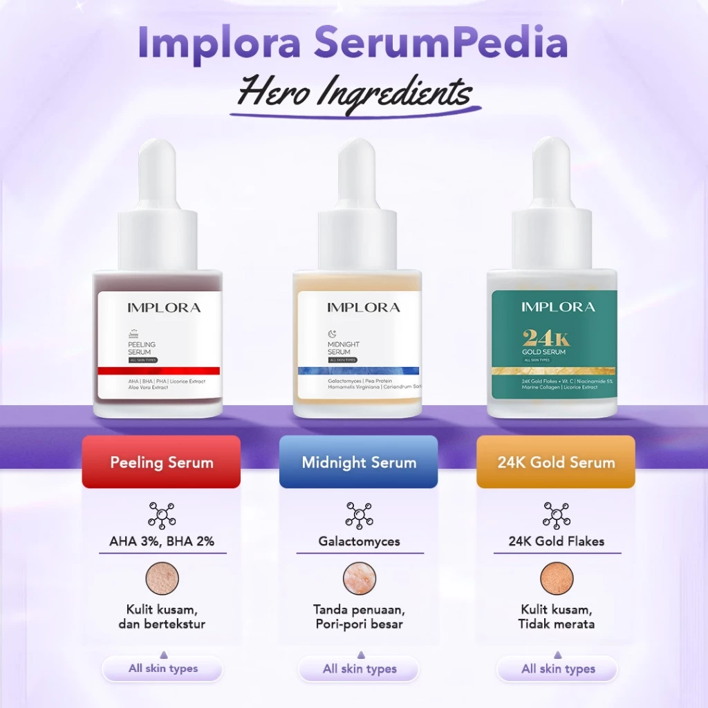 Serum Wajah Implora 20ML untuk Perawatan Kulit dan Kecantikan