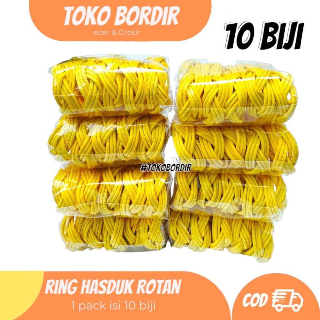 Jual Ring rotan / ring hasduk rotan perpack isi 10 pcs | Shopee Indonesia