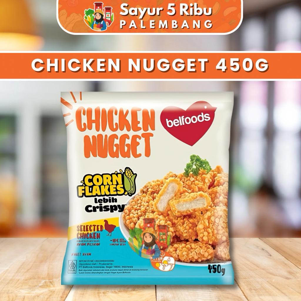 Jual Belfoods Chicken Nugget Corn Flakes 450g - Naget Ayam Halal ...