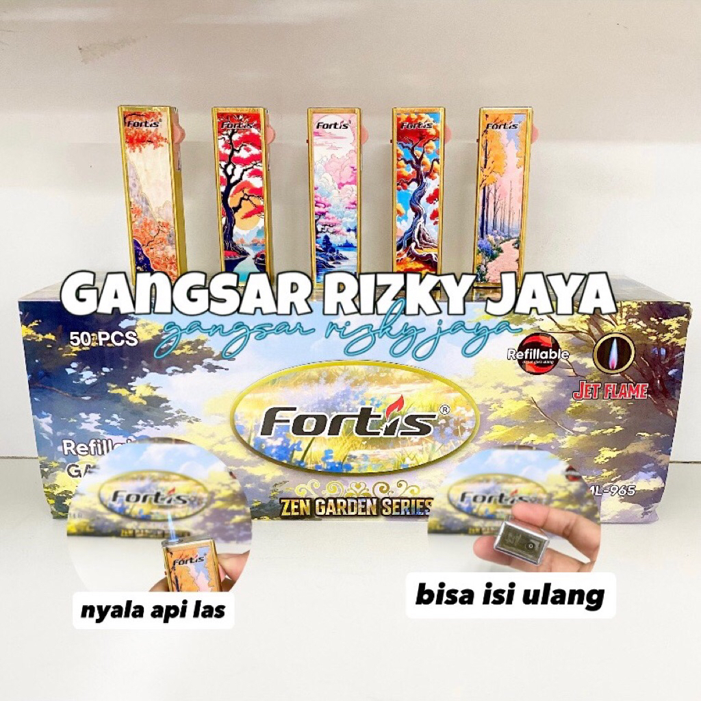Jual [GRJ] - (isi 50pcs) korek api besi nyala las bisa isi ulang FORTIS ...
