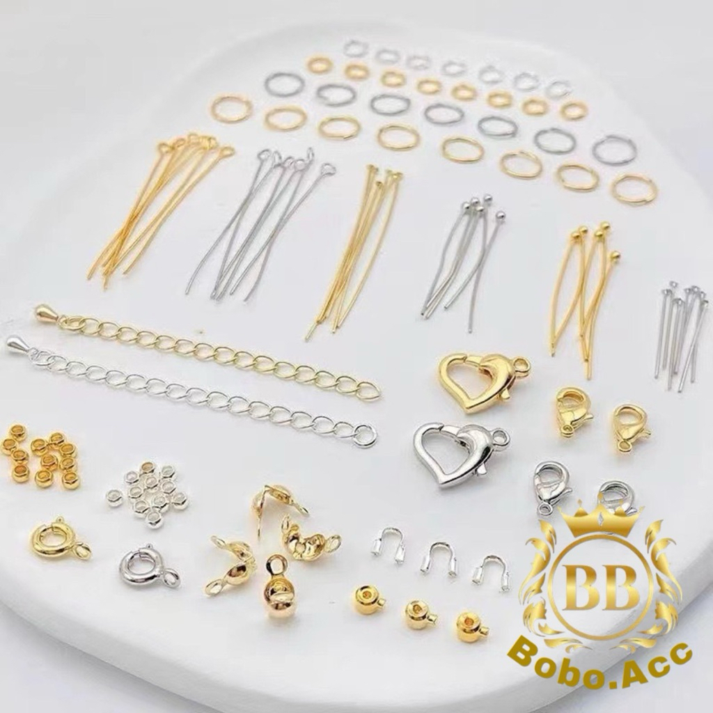 Jual Kait Udang Paku 9 Kodokan Rantai Stoper Ring Silver Gold Bahan ...