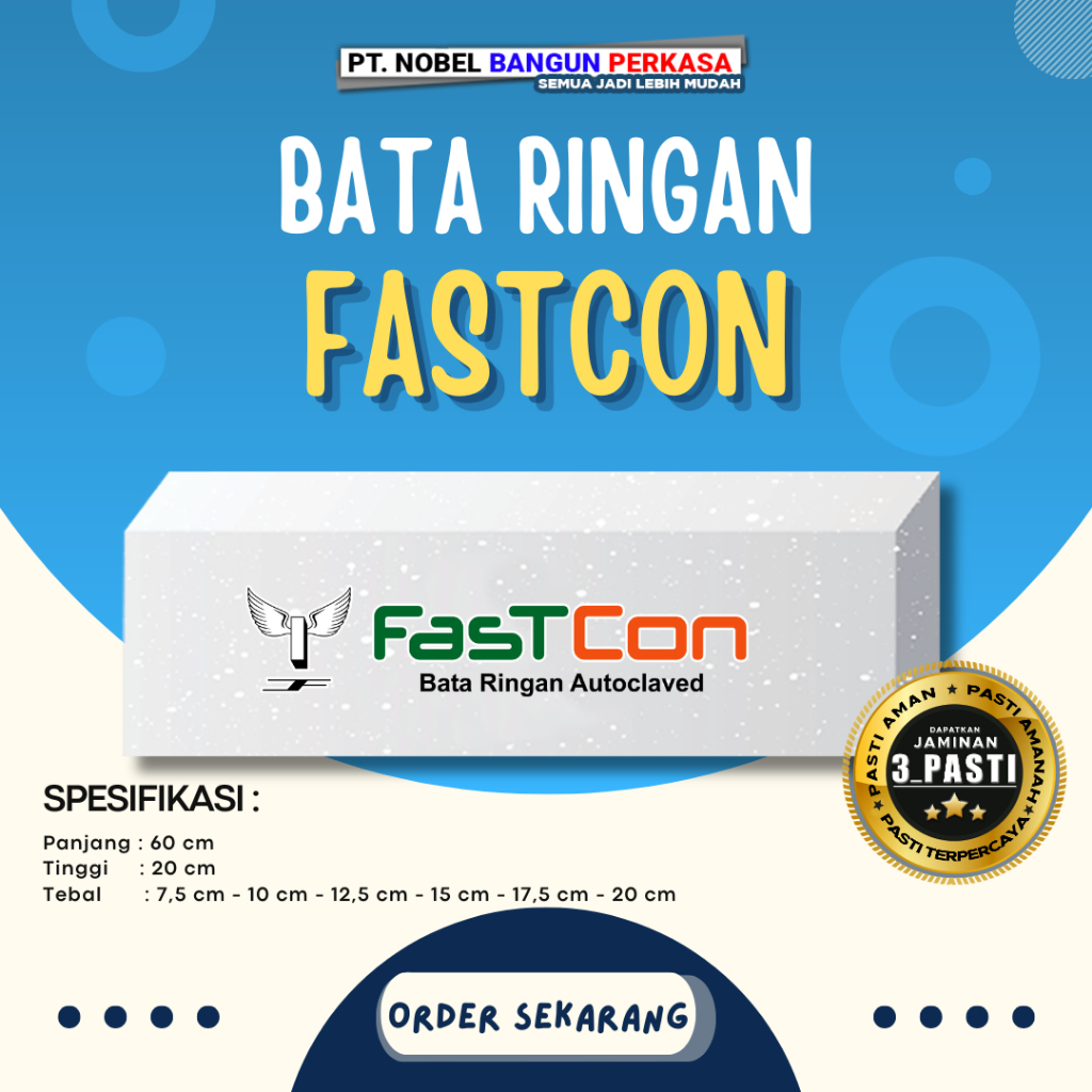 Jual Bata Ringan Merk Fastcon | Shopee Indonesia