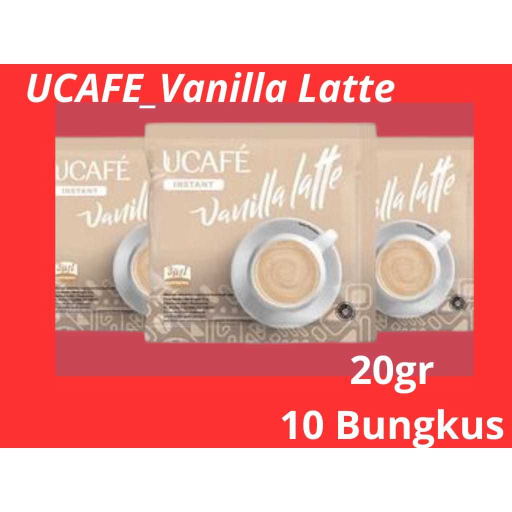 Jual UCAFE Instant Coffee_Vanilla Latte R10 (10 sachets x 20g) | Kopi ...