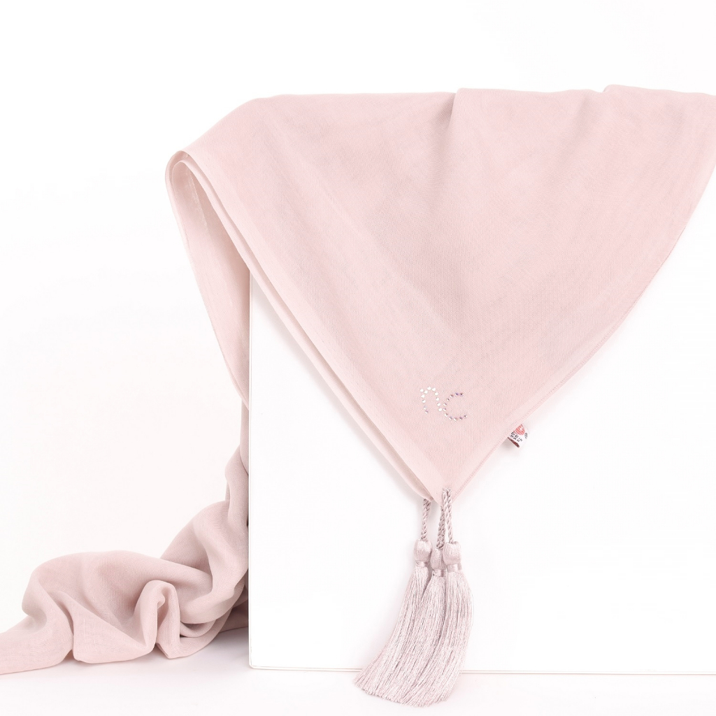 NADIYA Everyday Scarf Square Paris Japan Tassel Premium