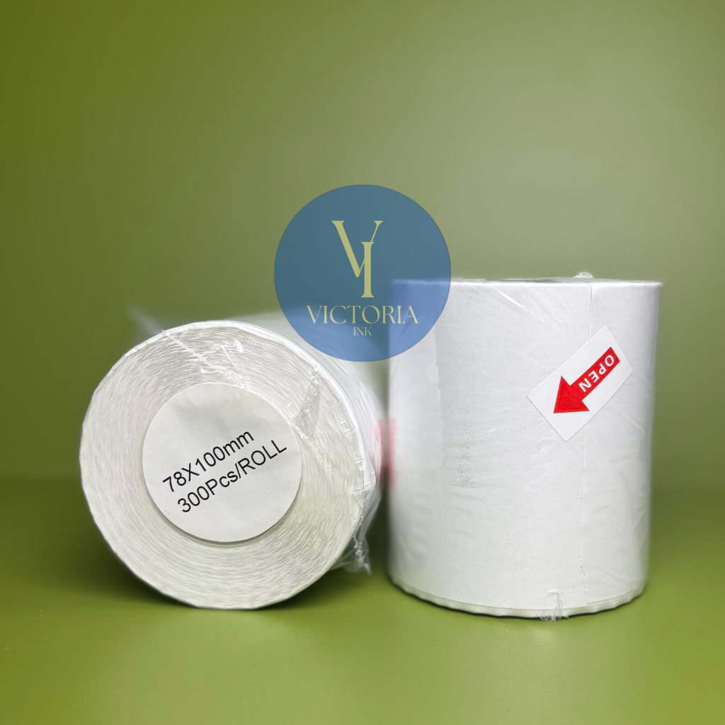 Jual Kertas Stiker Thermal Label Resi Online 78x100mm Kertas Resi ...