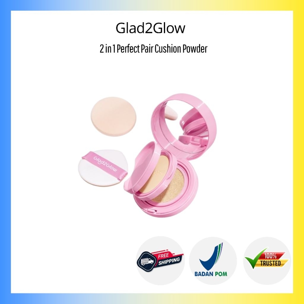 Jual Glad2glow 2in1 Perfect Pair Cushion Powder | Shopee Indonesia