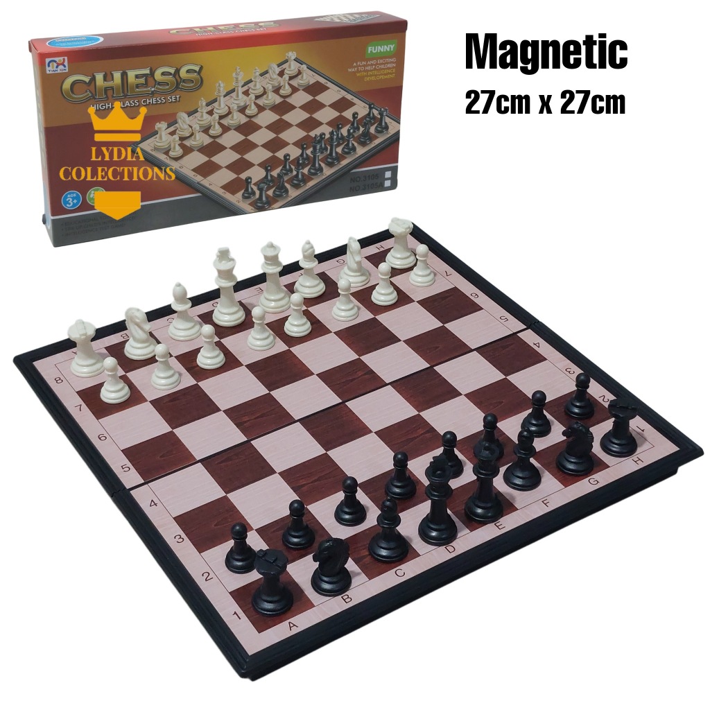 Jual Catur Magnetik Papan Catur Lipat Chess Set Lydia Colections ...