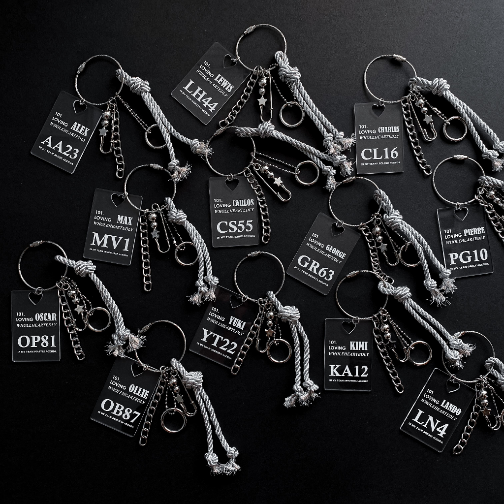 Jual [PRE-ORDER] F1 Driver Transparent Silver Acrylic Keychain | Shopee ...