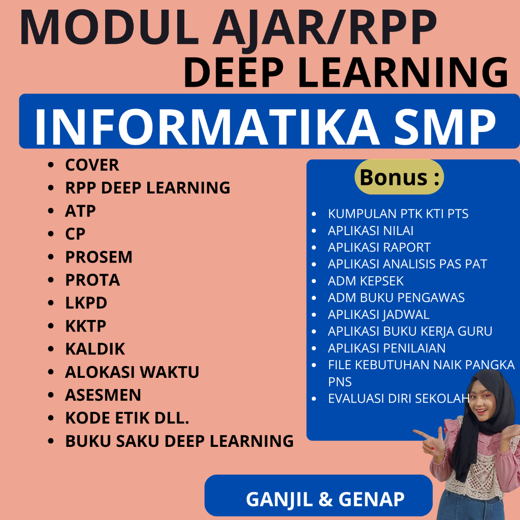 Jual Modul Ajar/RPP Deep Learning INFORMATIKA SMP KELAS 7 8 9 - RPP ...