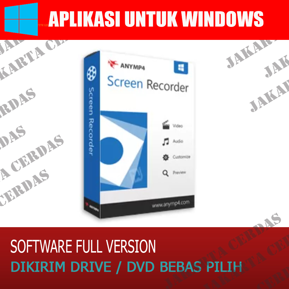 Jual AnyMP4 Screen Recorder v1 - Software Rekam Layar Profesional ...