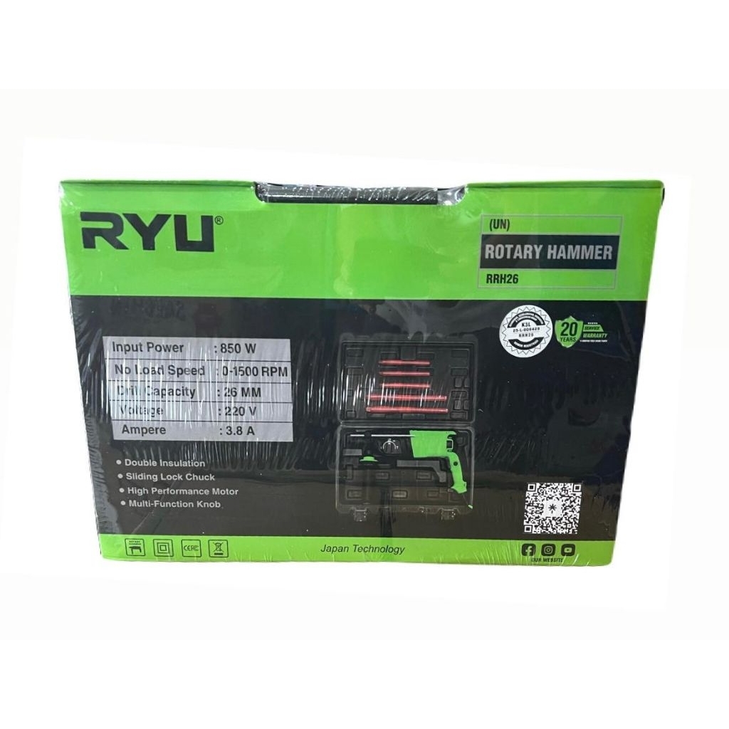 Jual RYU Mesin Rotary Hammer RRH 26 | Shopee Indonesia