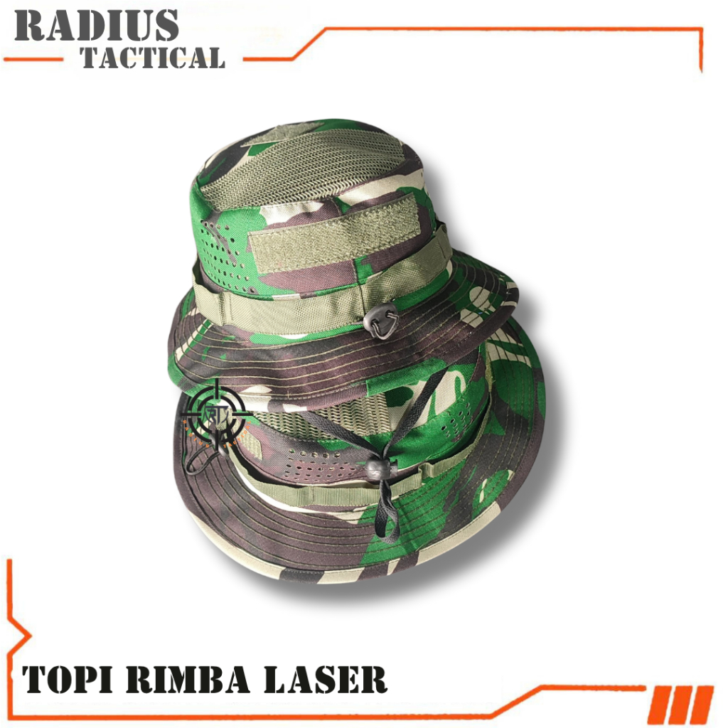 Jual TOPI RIMBA ARMY HATS BUCKET MILITARY LORENG VARIASI LASER COD ...