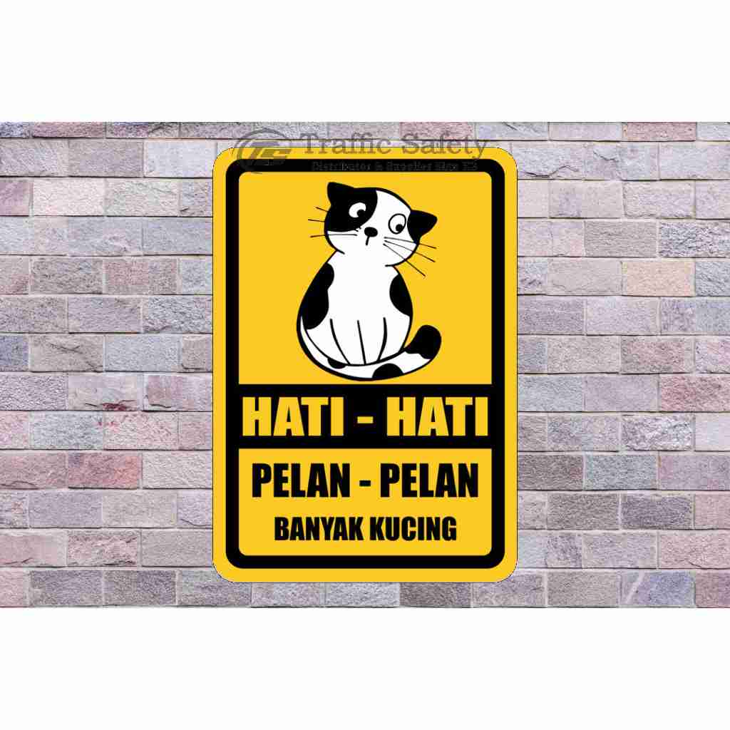 Jual Rambu pelan pelan banyak kucing 30x40 cm | Shopee Indonesia