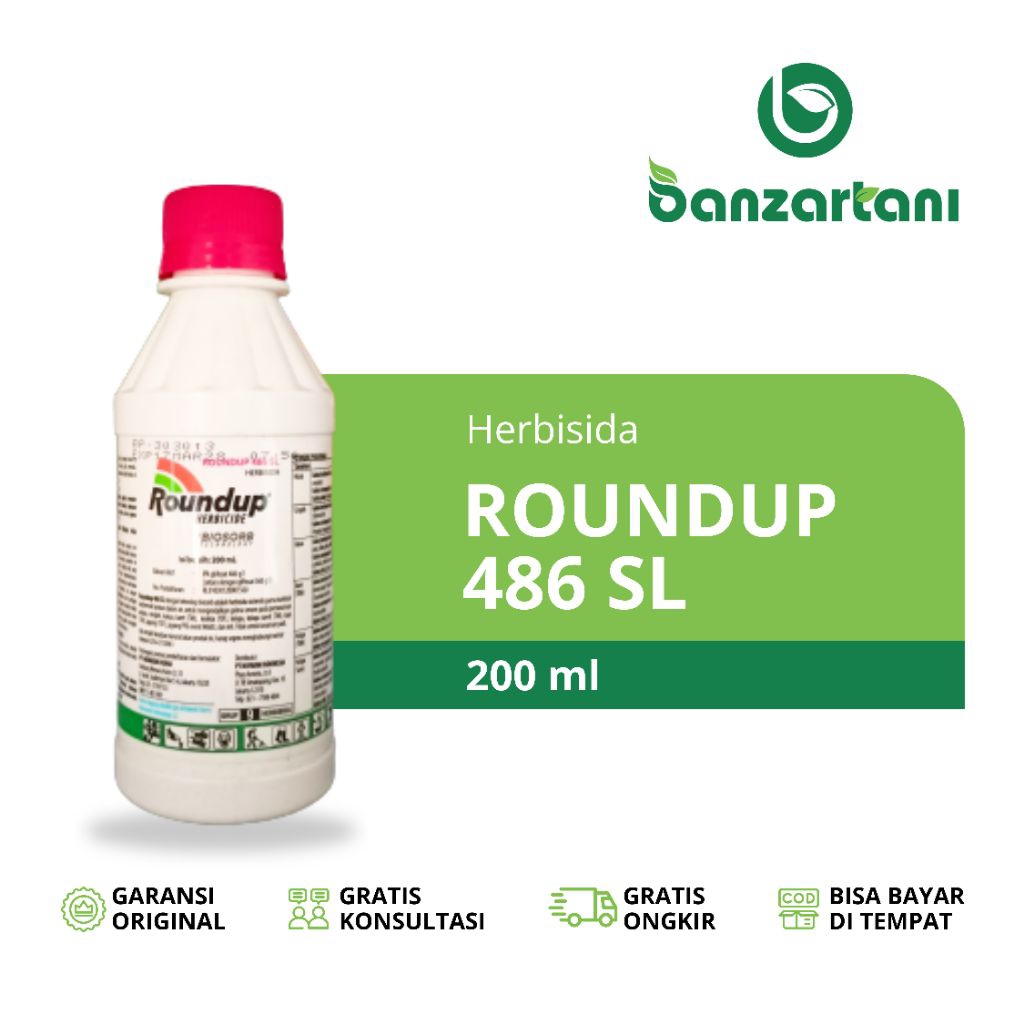 Jual Banzartani - Herbisida Roundup Biosorb 486 SL 200 ml | Shopee ...