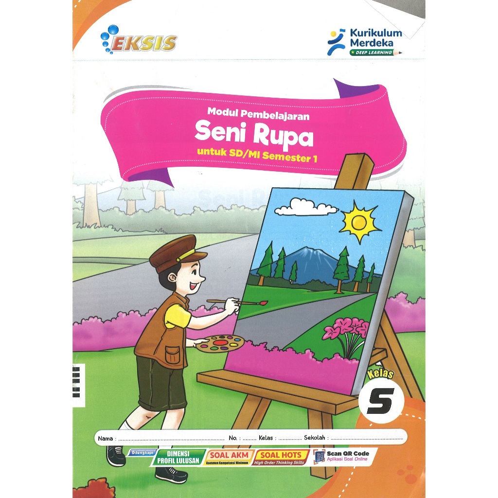 Jual LKS Eksis Seni Rupa Kelas 5 SD Semester 1 Kurikulum Merdeka Tahun ...