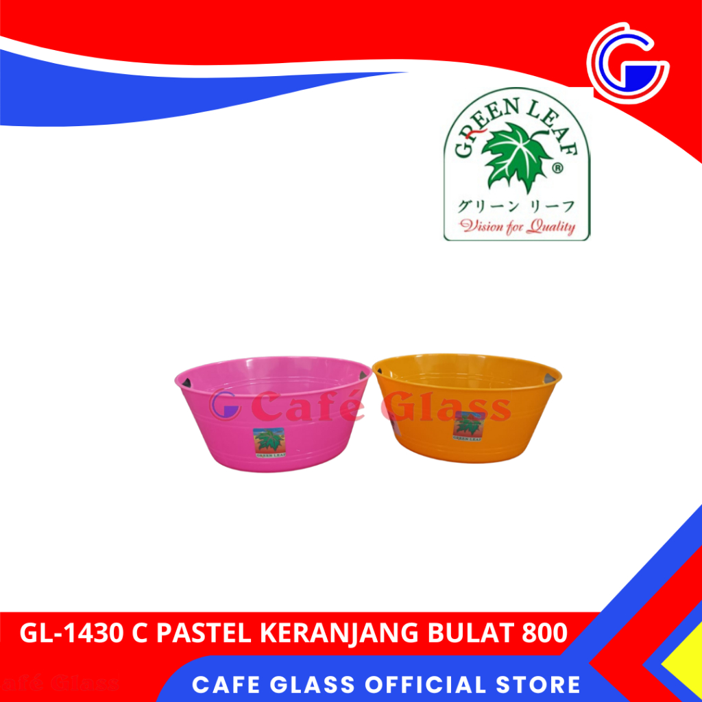 Keranjang Mini Mainan Anak - Wadah Manik-Manik Alat Tulis - GL-1430 Keranjang Grean Leaf