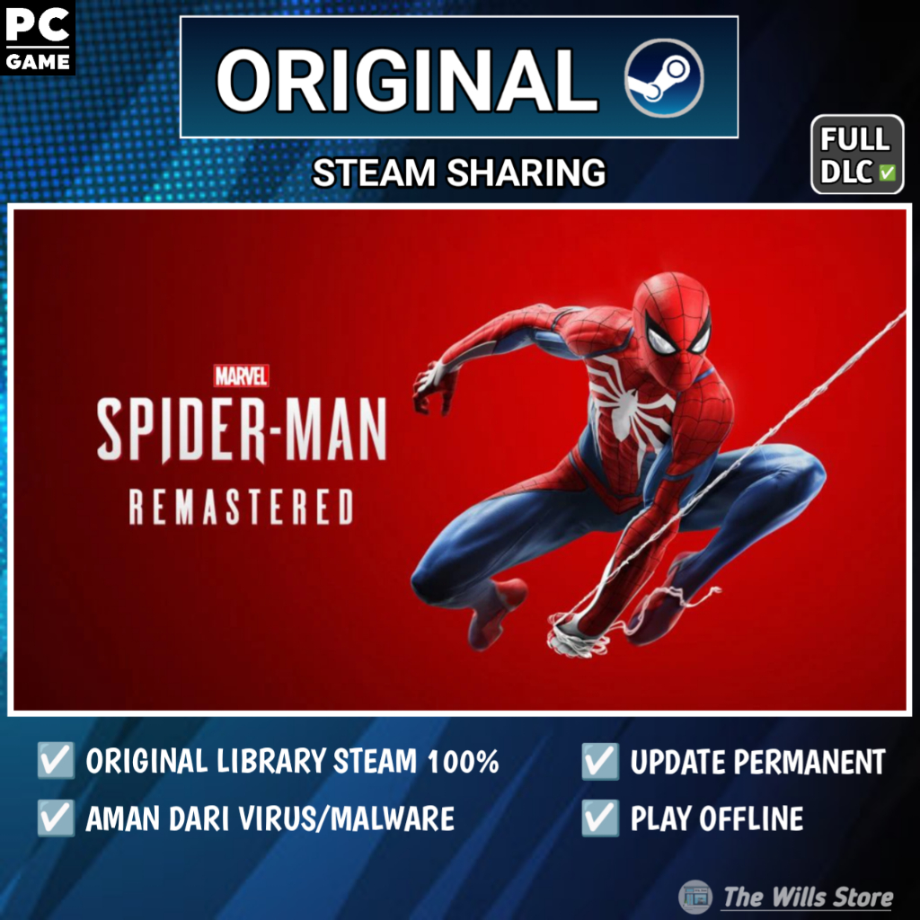 Jual Spider Man Remastered - GAME PC SHARING ORIGINAL | Shopee Indonesia