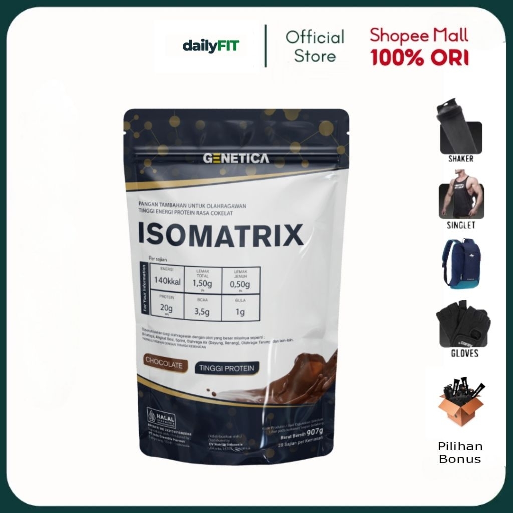 Jual Genetica Isomatrix 2 lbs 907 gram Susu Whey Protein | Shopee Indonesia