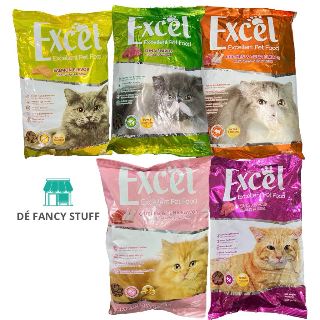 Jual Excel makanan kucing / Excel excellent cat food 500gr | Shopee ...