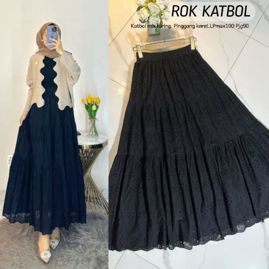 Jual ROK KATBOL BKK | Rok katun | | Skirt Wanita | | Rok Bangkok ...