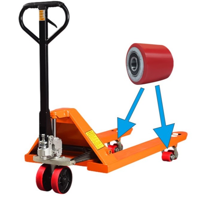 Jual Roda PU Merah 80x50 80 x 50 mm Handpallet / Hand pallet / Handlift ...