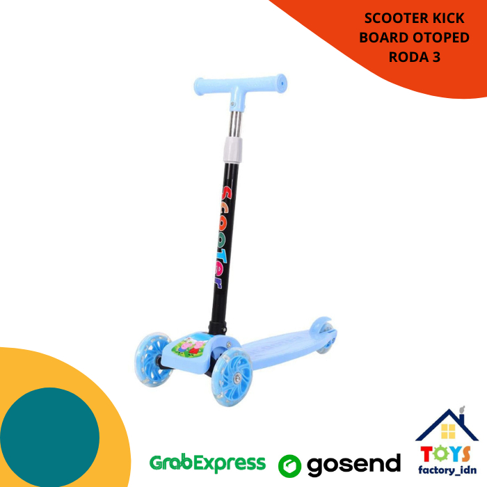 Jual Scooter Kick Board Skuter Otoped Anak Lampu Roda 3 | Shopee Indonesia