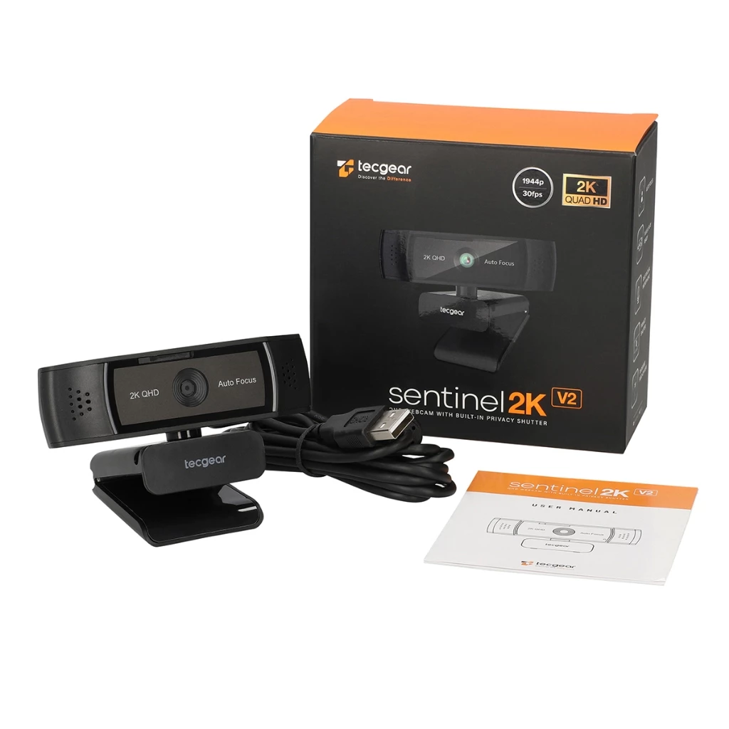 Webcam 2K yang mudah dipasang di laptop dengan kabel USB plug and play