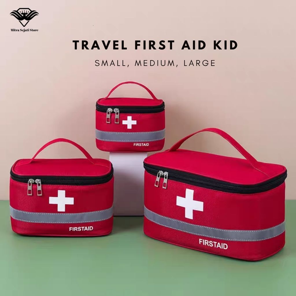 Jual New Tas First Aid Kit Portabel Medical Kit Bag Storage Organizer ...