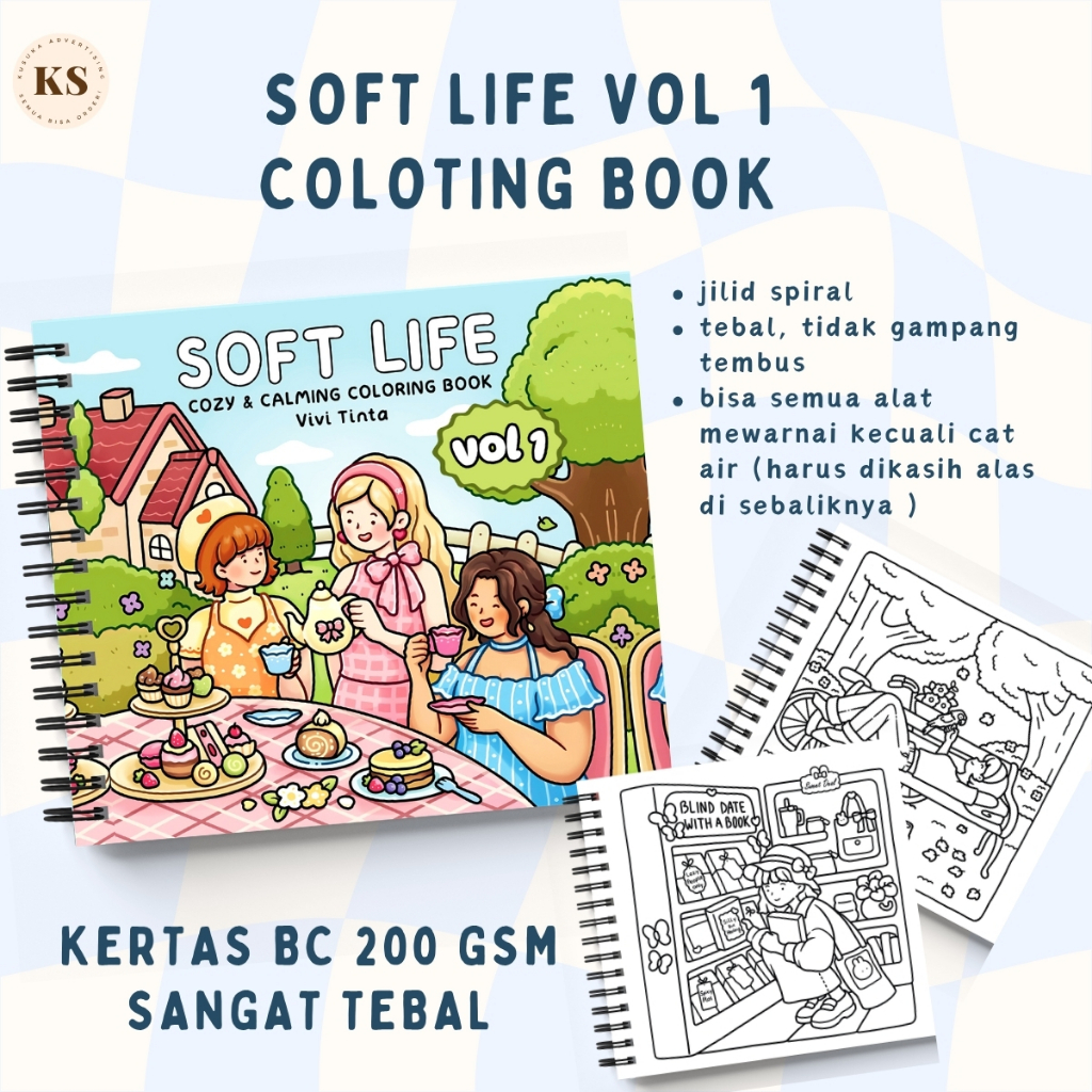 Jual SOFT LIFE COLORING BOOK VOL 1 Healing Partner Coloring Book For ...
