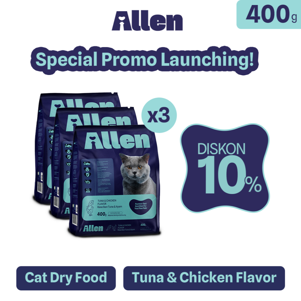 Jual [DISKON 10%] Allen Makanan Kucing Kering Dewasa | Dry Cat Food ...