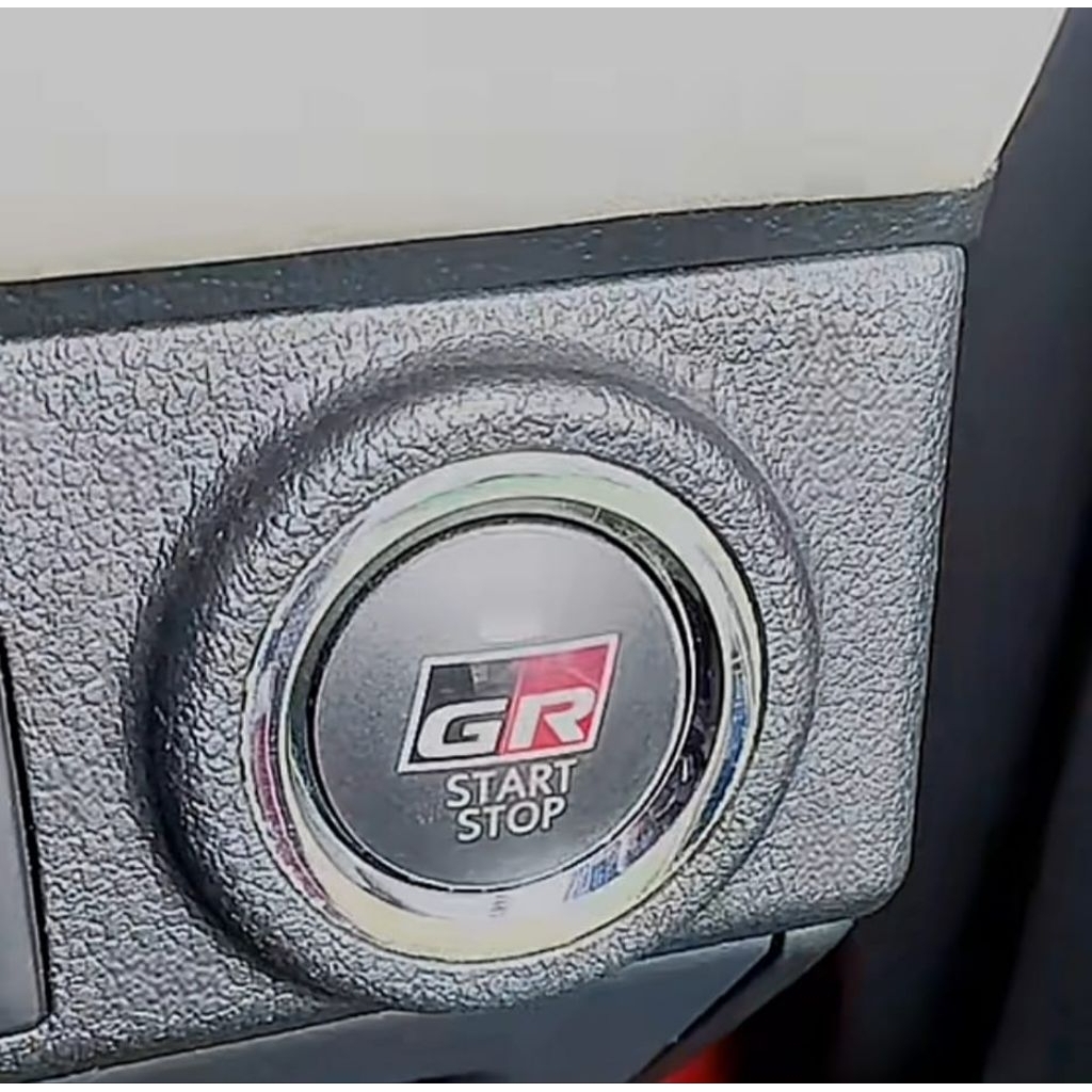 Jual EMBLEM STICKER STIKER GR ENGINE START STOP BUTTON TOYOTA AGYA ...