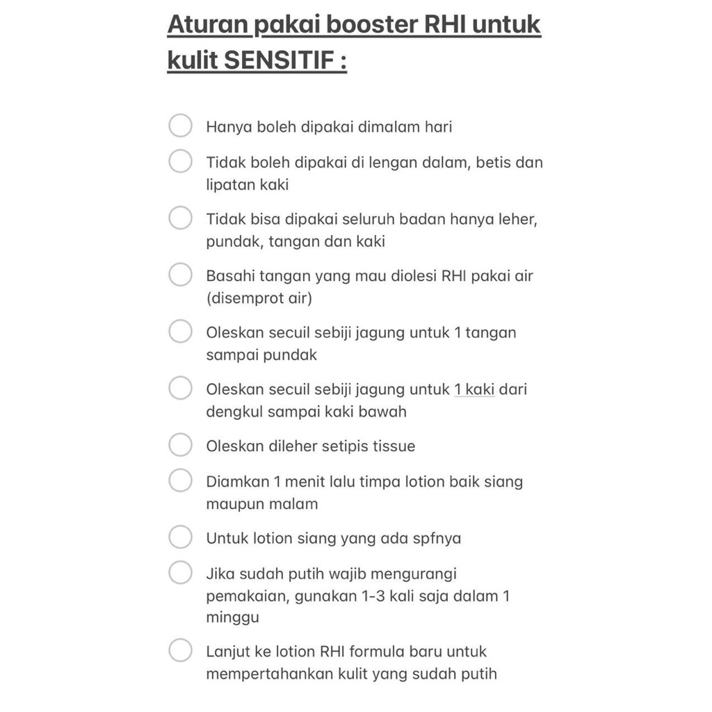 Jual STICKER BARU RHI BOOSTER RHI Bibit pemutih Booster Ampuh new wangi ...