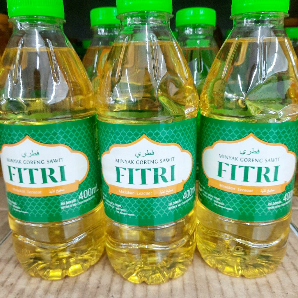 Jual FITRI 400 ML minyak goreng sawit kemasan botol | Shopee Indonesia