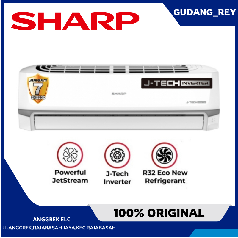 Jual AC Sharp AH-X10BEY 1 PK J-Tech Inverter GARANSI RESMI | Shopee ...