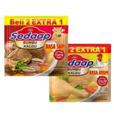 Jual SEDAAP Bumbu Kaldu Rasa Ayam & Sapi 9g – Beli 2 Gratis 1 | Shopee ...