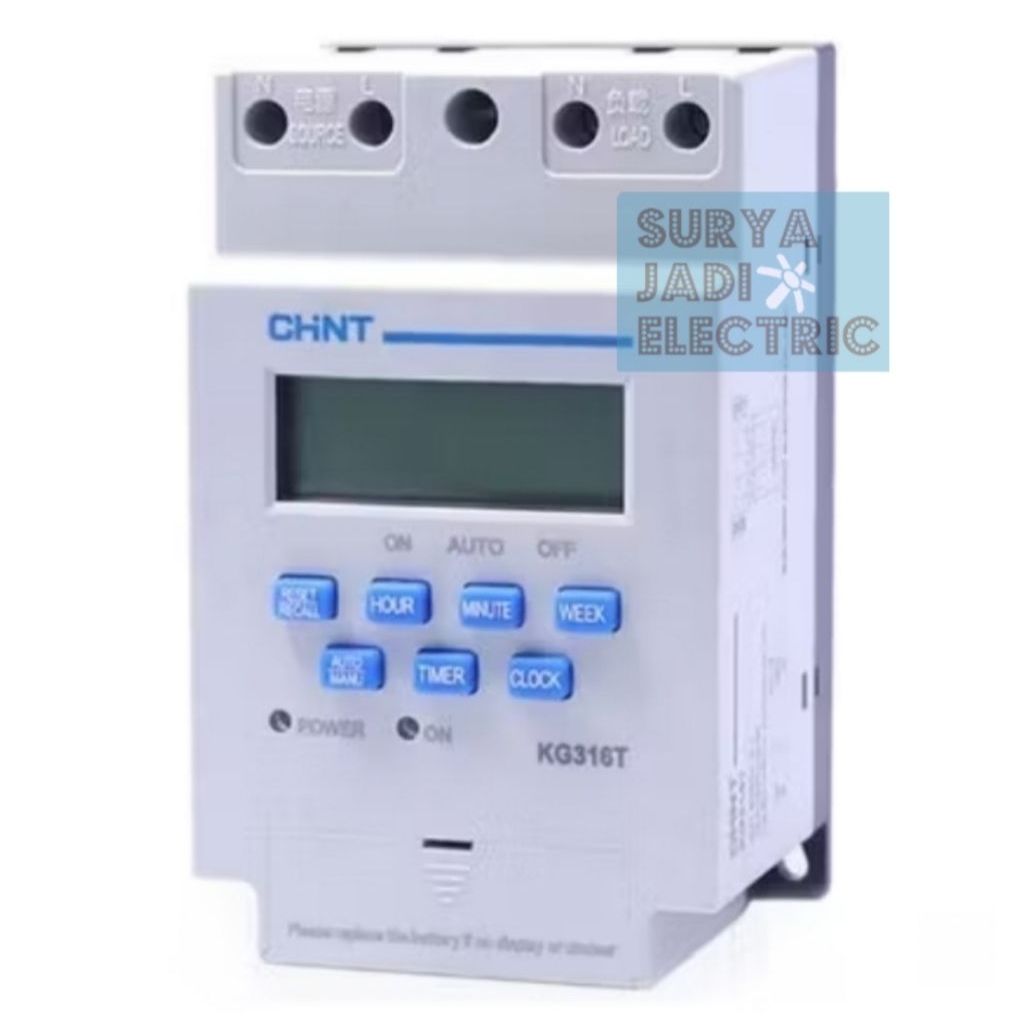 Jual Digital Time Switch CHINT KG316T 220V / Timer CHINT KG316T 220V AC ...