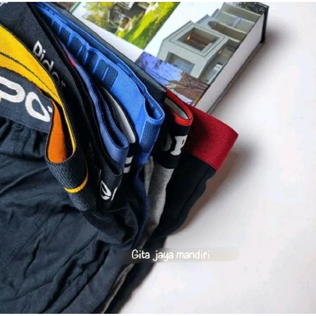 Isi 12 Pcs Celana Dalam Boxer Pria. Laki Dewasa. Cd Berkualitas - foto 2