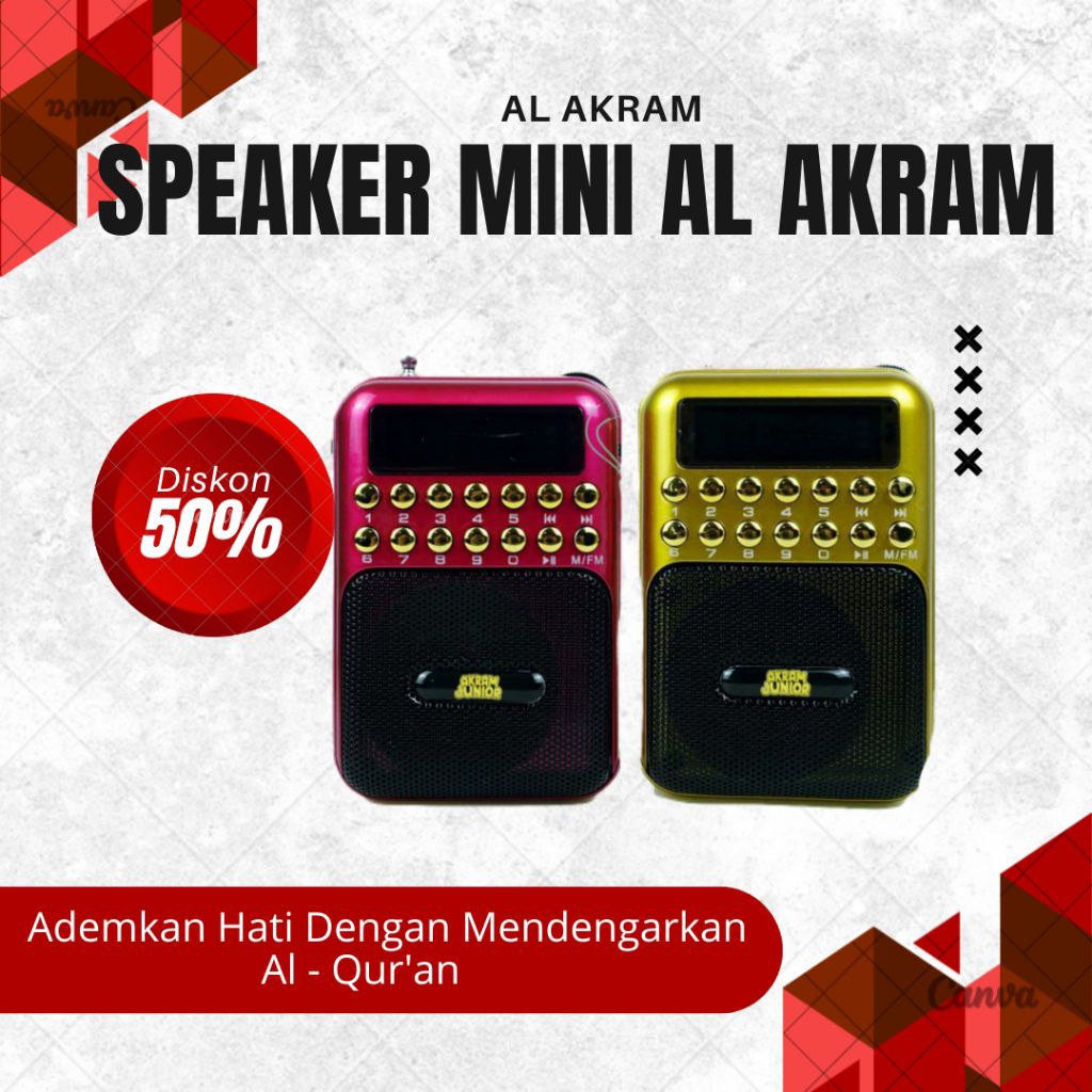 Jual SPEAKER AL AKRAM MINI MUROTTAL Lengkap 30 juz dan Full Kajian ...