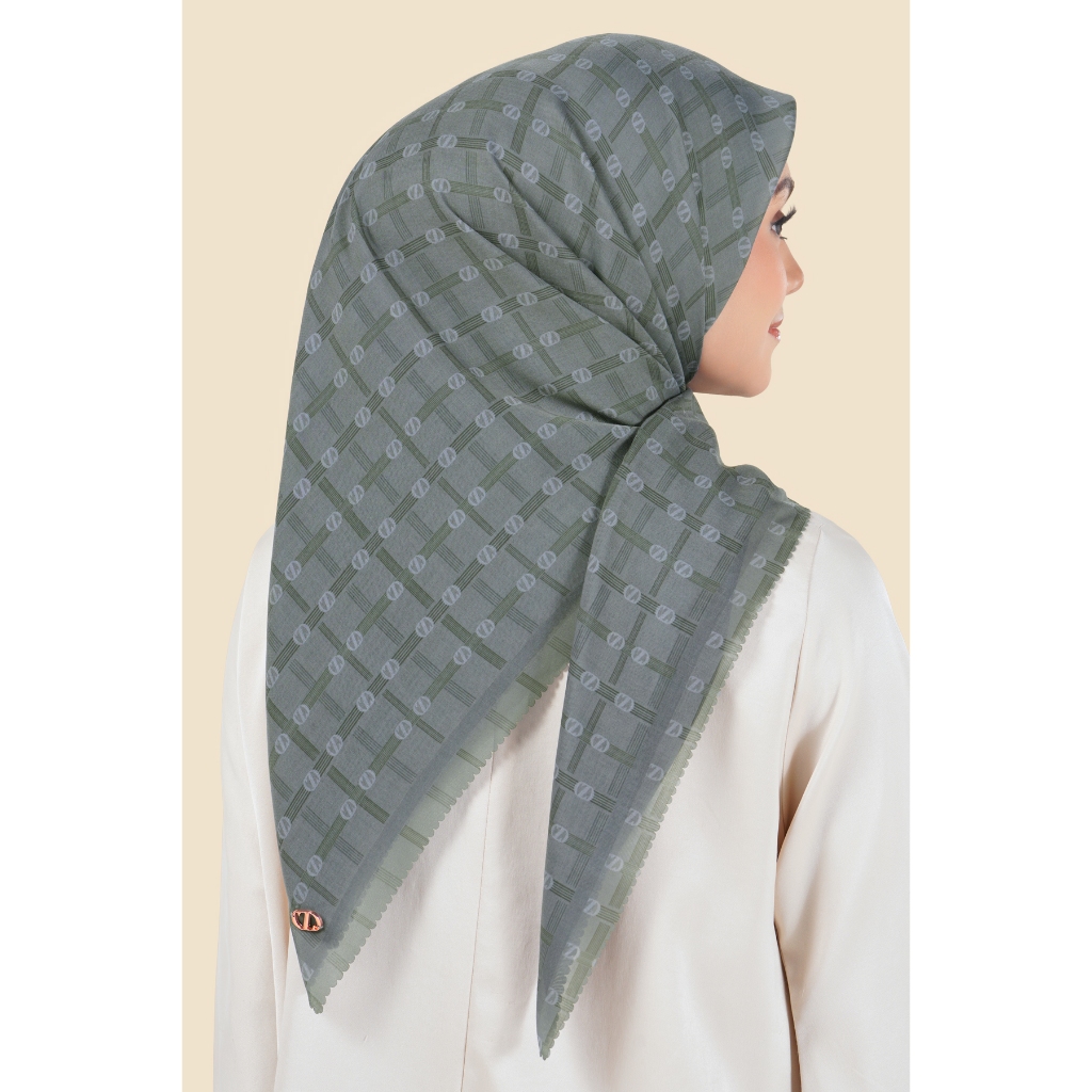 ZYTADELIA Diorama Scarves Series Printed Scarf Hijab Segi Empat Hijab Aire Voile Hijab Premium Hijab Motif
