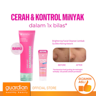 Emina Niacinamide Oxy Ceramide Brightening Face Wash - Sabun Muka Cerah, Glowing, Perbaiki Skin Barrier