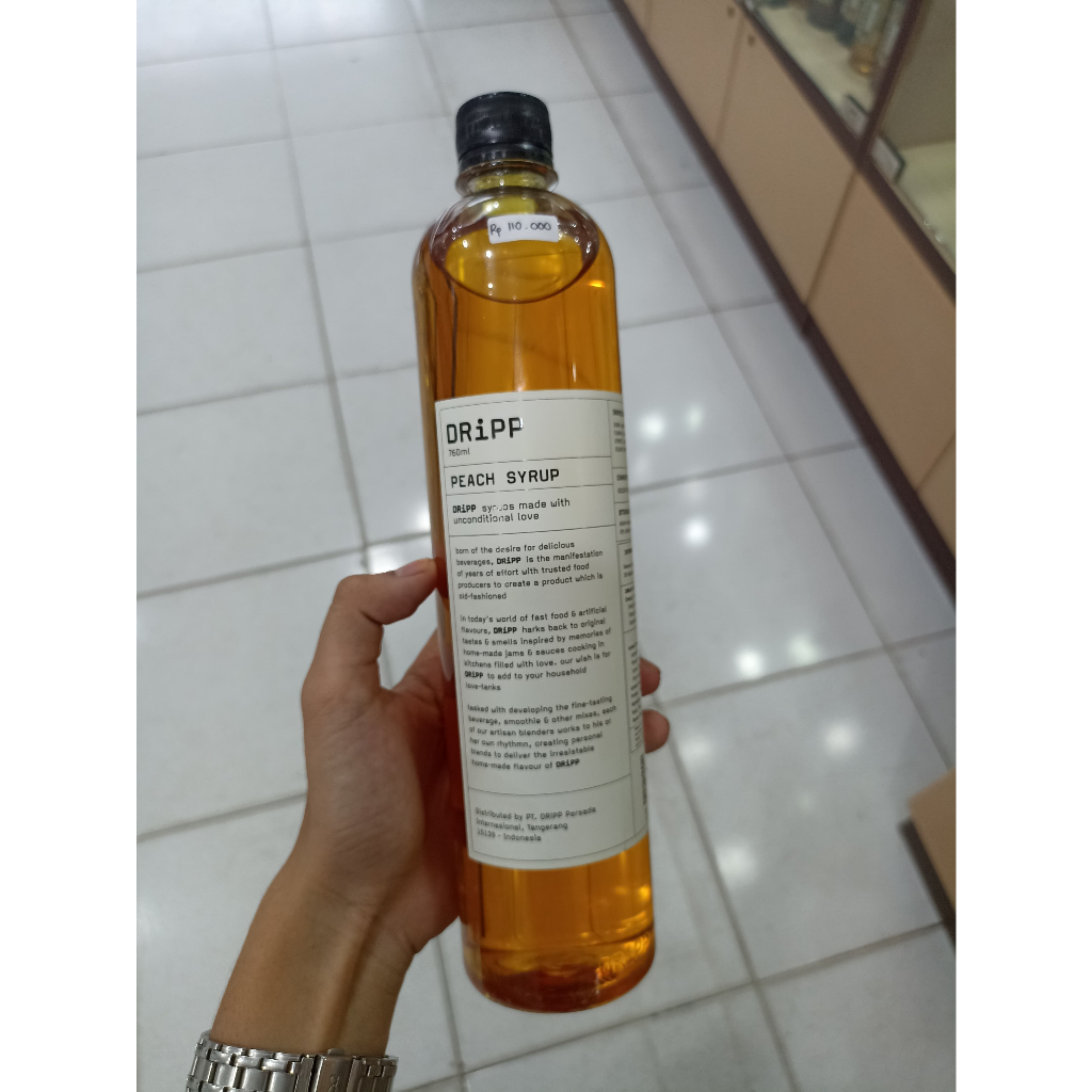 Jual DRIPP RASA PEACH MINUMAN SIRUP PREMIUM/SYRUP PEACH/SIRUP RASA ...