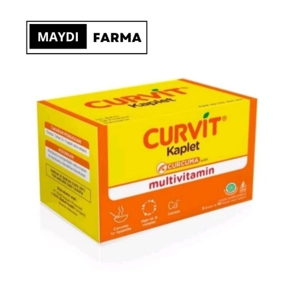 Jual CURVIT TABLET /Suplemen Penambah Nafsu Makan dan Daya Tahan Tubuh ...