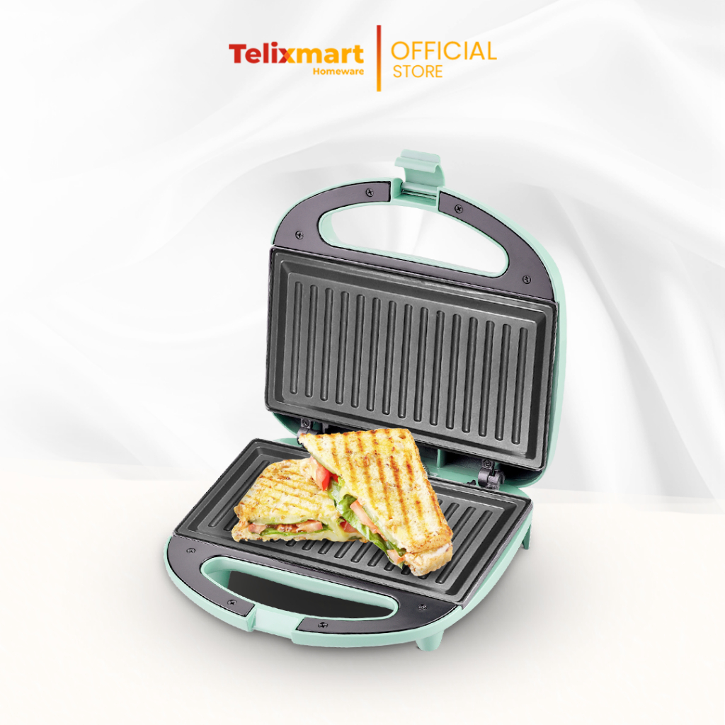 Jual Sandwich Maker Elektrik 2 Slice Alat Pemanggang Roti Otomatis Anti ...