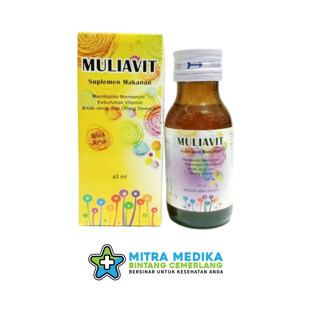 Jual MULIAVIT SUPLEMEN KESEHATAN MULTVITAMIN RASA JERUK (1 BOTOL ...