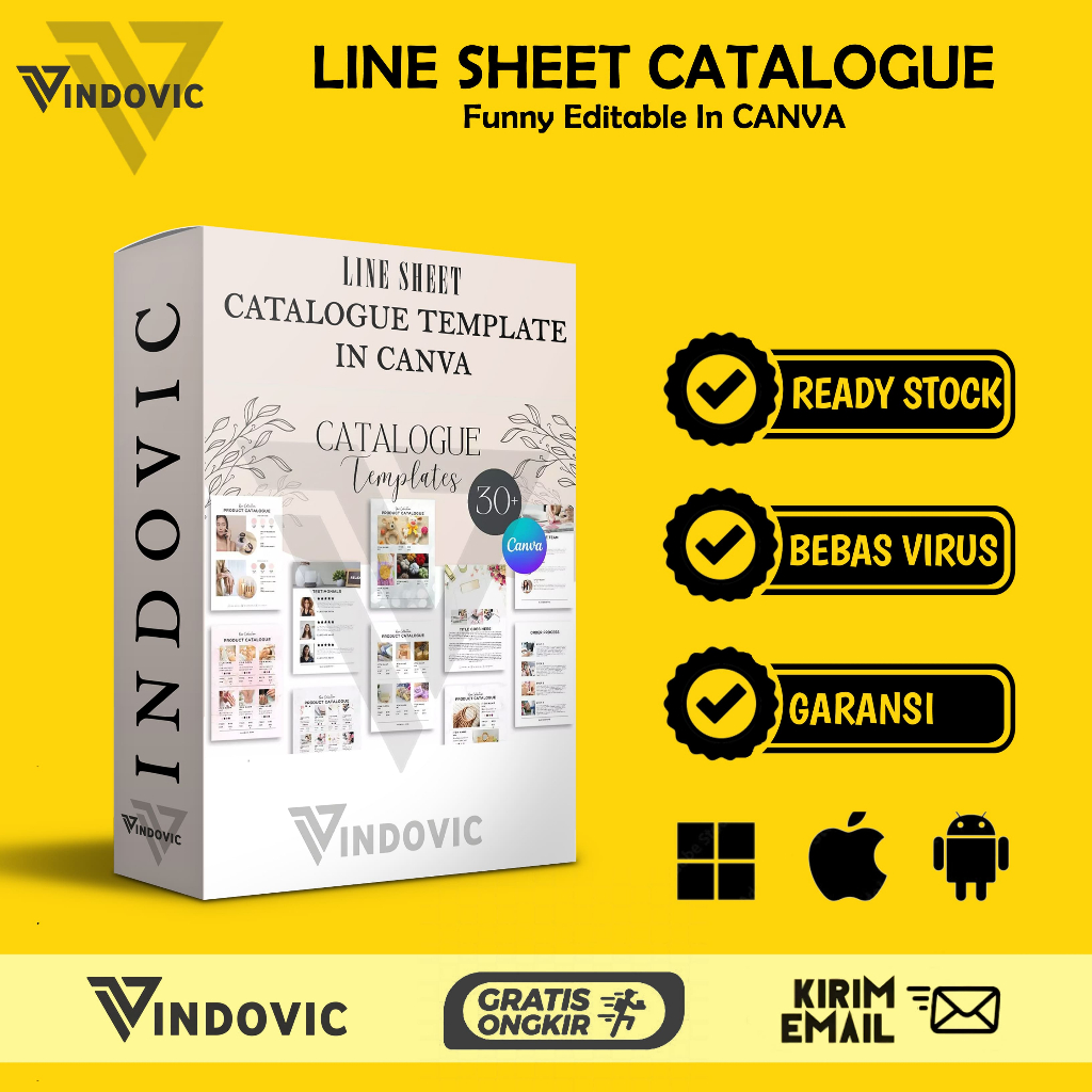 Jual [T0116] LINE SHEET CATALOGUE Template, Cataloque Price Wholesale ...