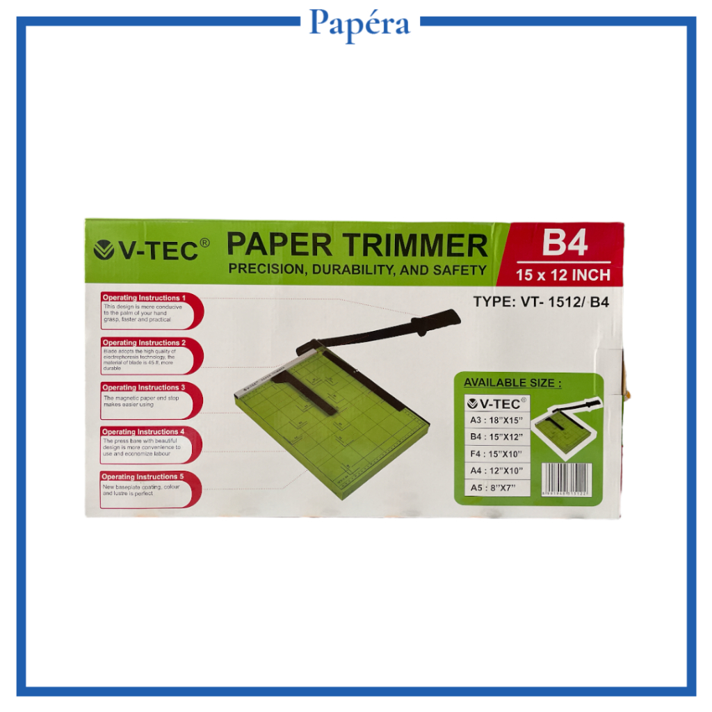 Jual Vtec Paper Trimmer Pemotong Kertas B4 VT 1512 | Shopee Indonesia