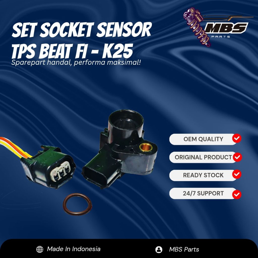 Jual MBS PARTS Socket Set Plus Sensor TPS Motor Honda Beat FI Vario 125 ...