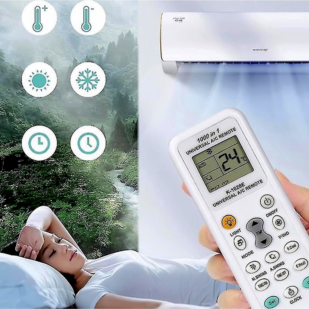 Jual Remote Remot Control AC Universal Multi Fungsi 1000 IN 1 K-1028E ...
