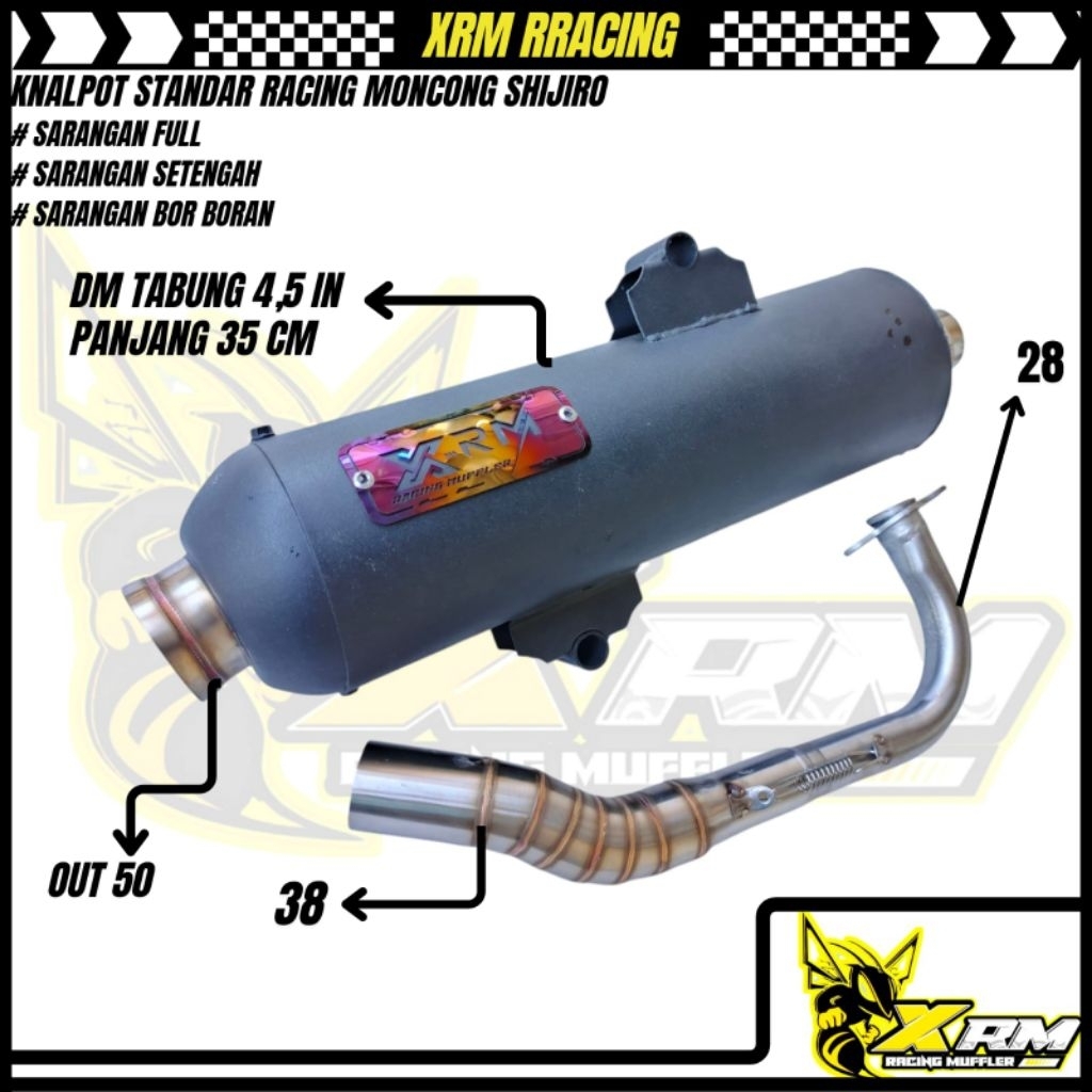Jual Knalpot Standar racing UK 38 inlet Vario 125/150/160 Beat Karbu ...