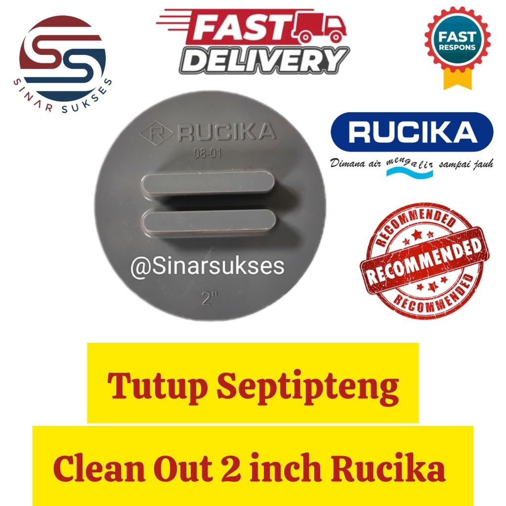 Jual Clean Out 2 inch Tutup Septic tank Rucika TEBAL AWET / Dop Drat ...